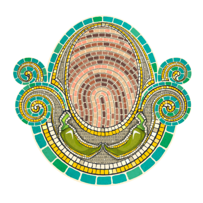 Thumbprint logo with Pueblo Chili